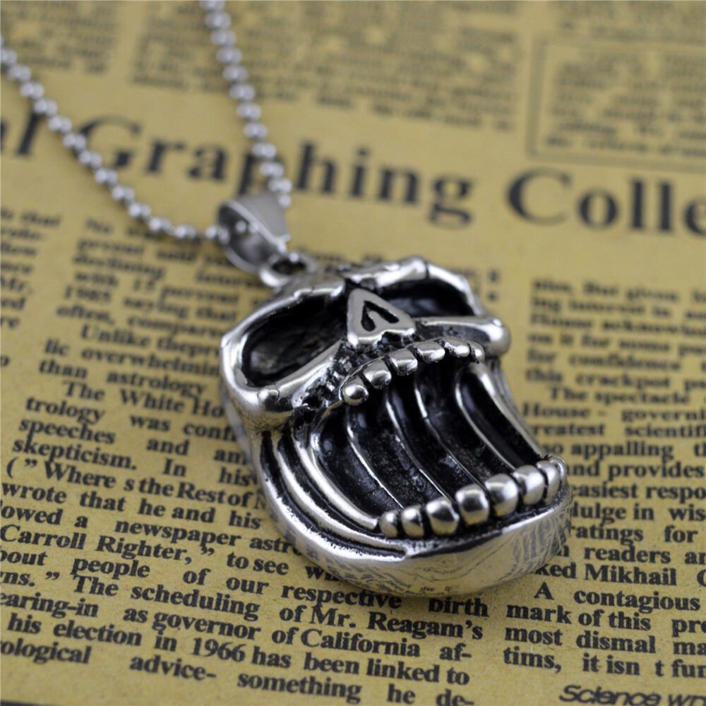 Skull Pendant Necklace | Big Mouth Pendant | Burhani Car Accessories