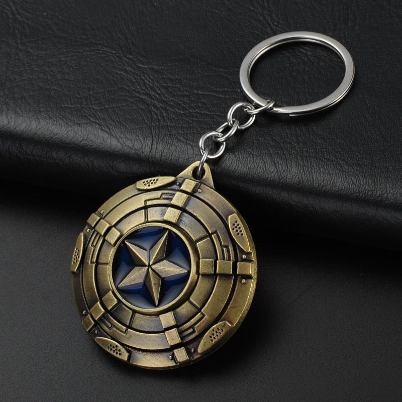 Captain America Rotating Keychain | Burhani Car Accessories