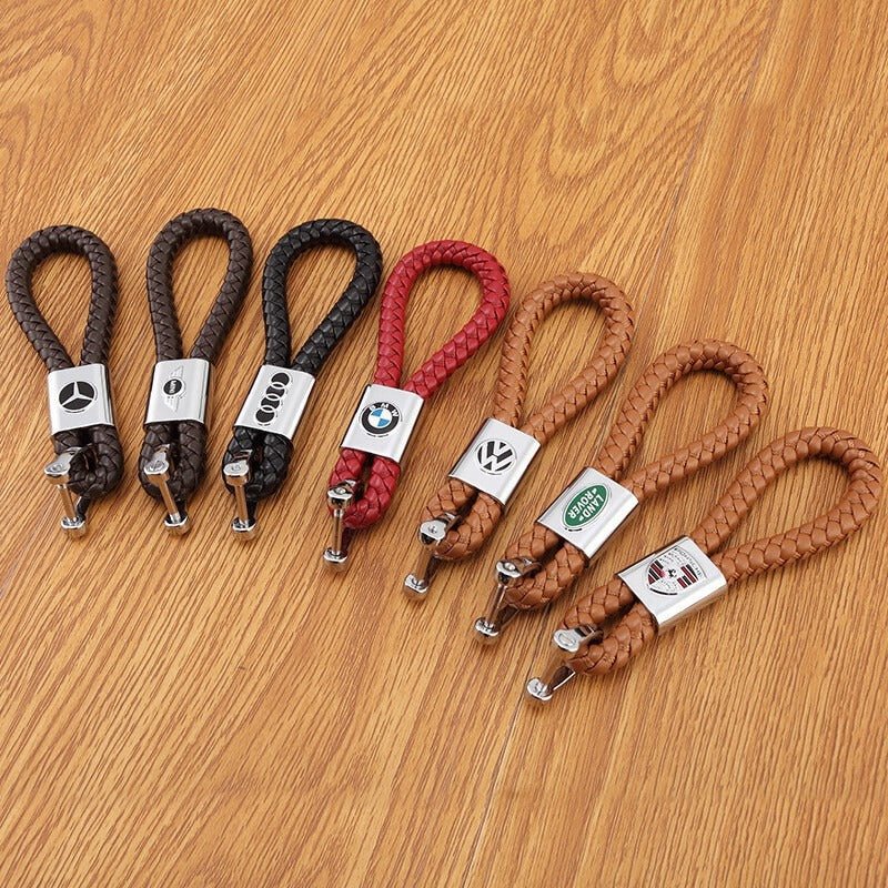 Custom Logo Keychain | Braided Logo Keychain | Burhani Car Accessories