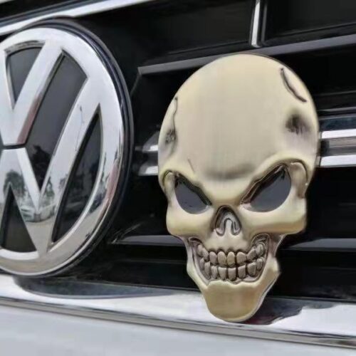 Car Grille Badge | Skull Sticker | Burhani Car Accessories