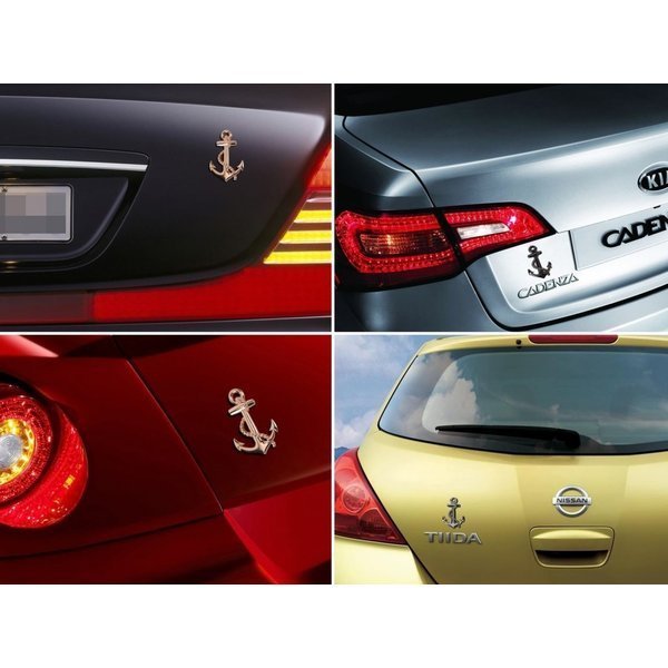 Anchor 3D Badge Sticker | Anchor Stickers | Burhani Car Accessories